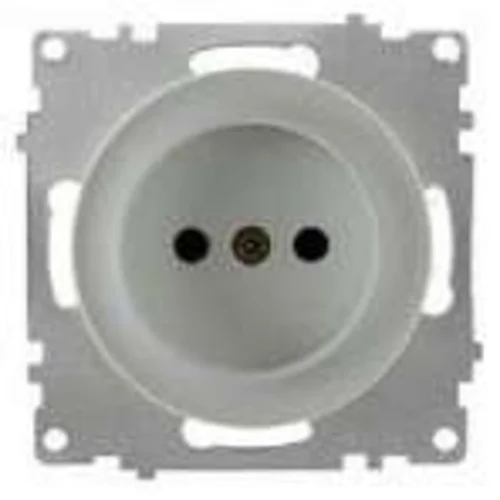 Розетка 1-м СП Florence 16А IP20 без заземл. винтов. контакты механизм сер. (1E10301302) OneKeyElect