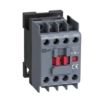 Контактор КМ-102 6А кат. 220В/230В AC 1НО AC-3 AC-4 DEKraft 22061DEK