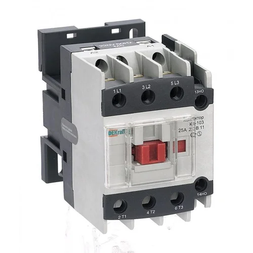 Контактор КМ-103 25А кат. 380В AC 1НО+1НЗ AC-3 DEKraft 22119DEK
