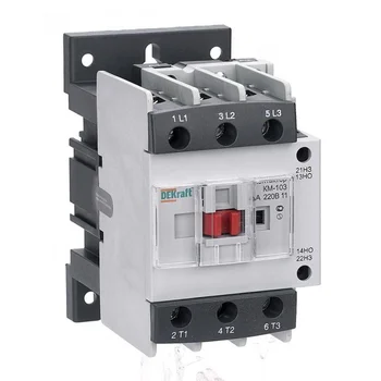 Контактор КМ-103 40А кат. 220В AC 1НО+1НЗ AC-3 DEKraft 22128DEK