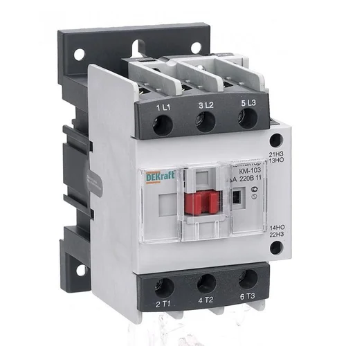 Контактор КМ-103 40А кат. 380В AC 1НО+1НЗ AC-3 DEKraft 22129DEK