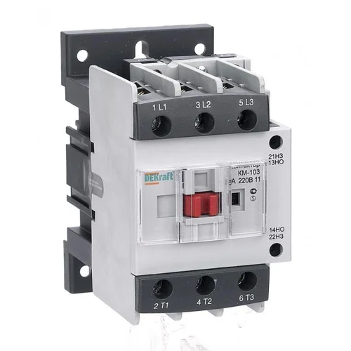 Контактор КМ-103 50А кат. 220В AC 1НО+1НЗ AC-3 DEKraft 22133DEK