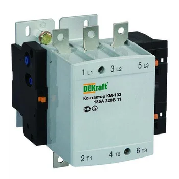 Контактор КМ-103 265А кат. 220В AC 1НО+1НЗ AC-3 DEKraft 22158DEK