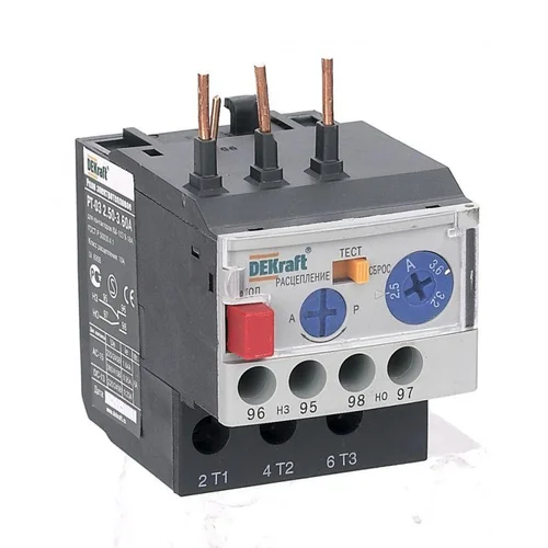Реле тепловое РТ-03 2.50-3.60А для контакторов 09-18А DEKraft 23110DEK