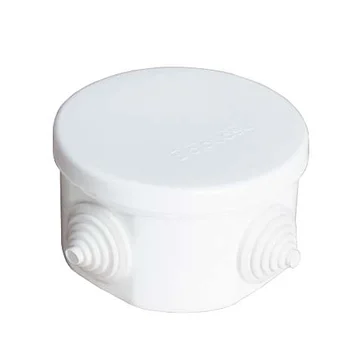 Коробка распределительная ОП 75х45мм IP54 4 выхода 4 гермоввода крышка защелкивающаяся бел. Epplast