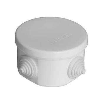 Коробка распределительная ОП 75х45мм IP54 4 выхода 4 гермоввода крышка защелкивающаяся сер. Epplast