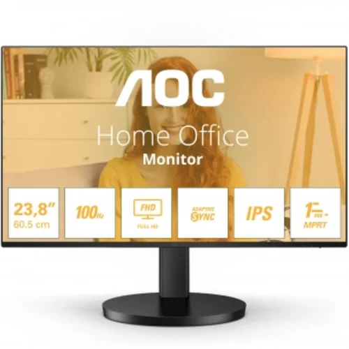 Монитор AOC 23.8" Basic-Line 24B3HA2 черный IPS LED 16:9 HDMI M/M матовая 250cd 178гр/178гр 1920x108