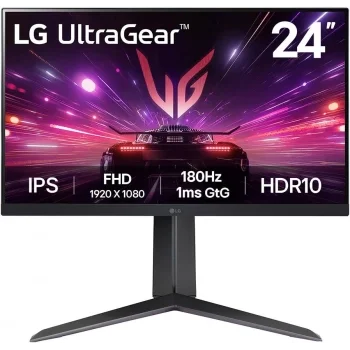 Монитор LG 23.8" UltraWide 24GS65F-B черный IPS LED 16:9 HDMI матовая HAS 300cd 178гр/178гр 1920x108
