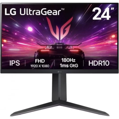 Монитор LG 23.8" UltraWide 24GS65F-B черный IPS LED 16:9 HDMI матовая HAS 300cd 178гр/178гр 1920x108