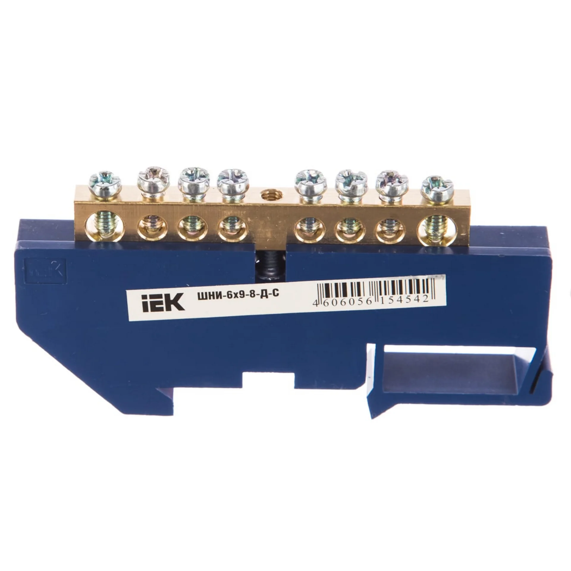 Шина нулевая на DIN-изол. ШНИ 6х9-8-Д-С IEK YNN10-69-8D-K07