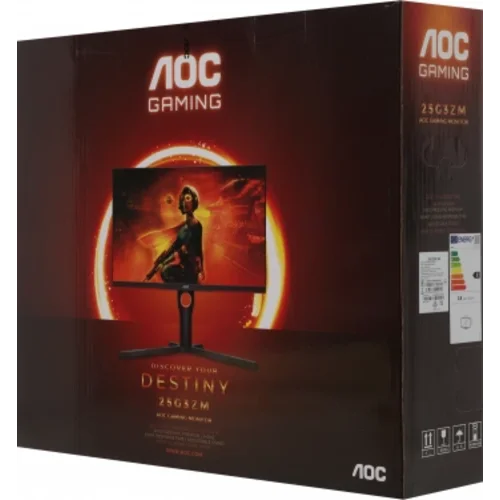 Монитор AOC 24.5" Gaming 25G3ZM черный/красный VA LED 16:9 HDMI матовая HAS Piv 300cd 178гр/178гр 19