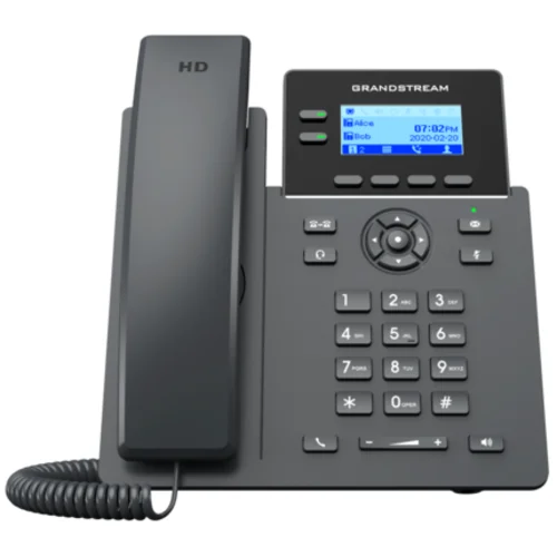 Grandstream GRP2602P - IP телефон (PoE, блок питания не входит в комплект). 4 SIP аккаунта, 2 линии, есть подсветка экрана