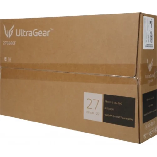 Монитор LG 27" UltraGear 27GS60F-B черный IPS LED 16:9 HDMI матовая 300cd 178гр/178гр 1920x1080 180H