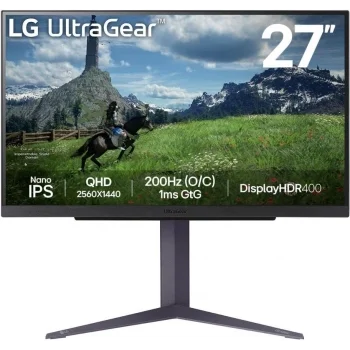 Монитор LG 27" UltraGear 27GS85Q-B черный IPS LED 16:9 HDMI матовая HAS 400cd 178гр/178гр 2560x1440