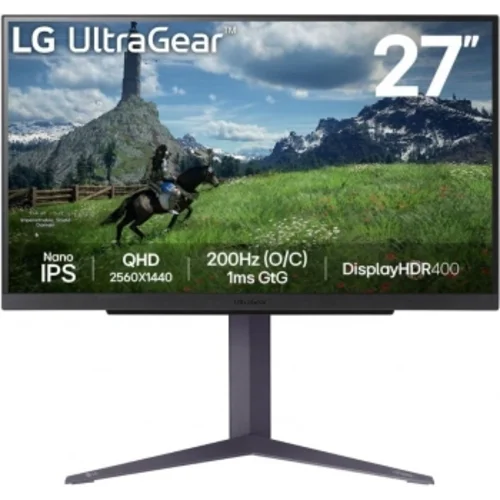 Монитор LG 27" UltraGear 27GS85Q-B черный IPS LED 16:9 HDMI матовая HAS 400cd 178гр/178гр 2560x1440
