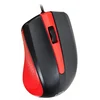 Мышь Оклик 225M черный/красный оптическая (1200dpi) USB для ноутбука (3but)