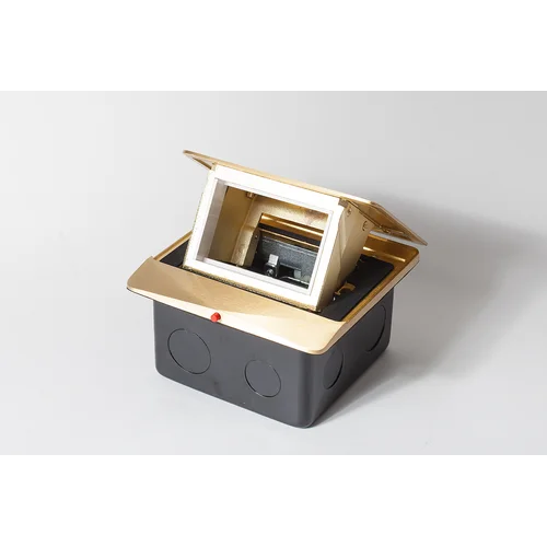 Люк на 1,5 поста (45х45), латунь, с металлической коробкой, IP44