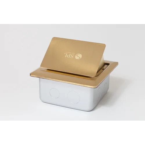 Люк на 2 поста (45х45), латунь, с металлической коробкой, IP44