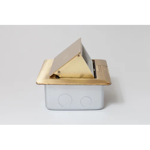 Люк на 2 поста (45х45), латунь, с металлической коробкой, IP44