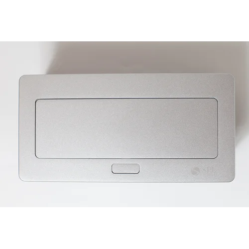 Люк на 3 поста (45х45), металл, серебро, с пластиковой коробкой, IP40