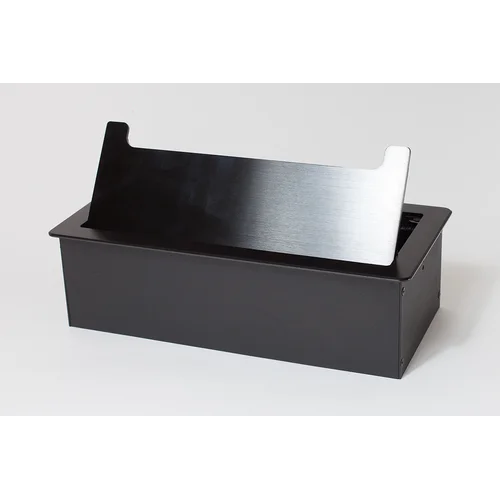 Люк настольный на 4 поста (45х45), металл, черный, IP20