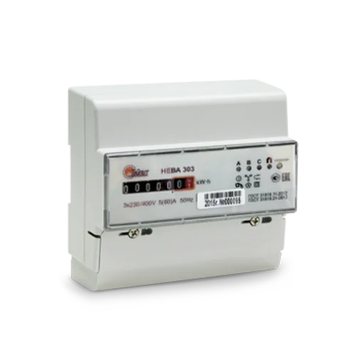 Счетчик "НЕВА" 303 0,5T0 5(10) трехфазный, однотарифный