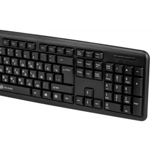 Клавиатура Оклик 180M черный PS/2 (313180)