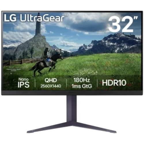 Монитор LG 31.5" UltraGear 32GS85Q-B черный IPS LED 16:9 HDMI матовая HAS 350cd 178гр/178гр 2560x144