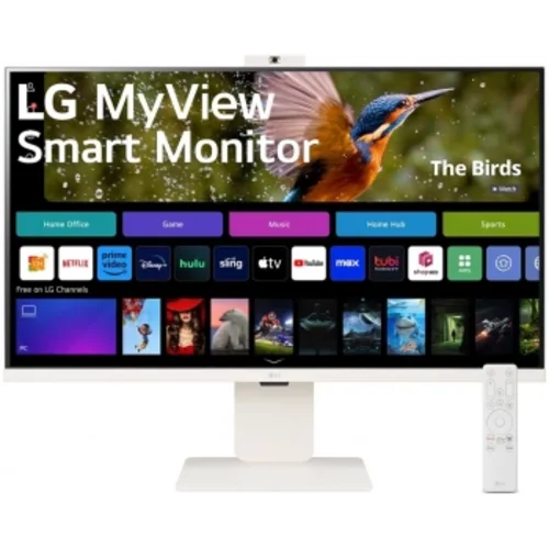 Монитор LG 31.5" MyView 32SR85U-W белый IPS LED 16:9 HDMI M/M Cam матовая HAS 400cd 178гр/178гр 3840