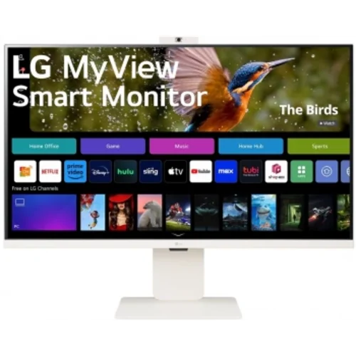 Монитор LG 31.5" MyView 32SR85U-W белый IPS LED 16:9 HDMI M/M Cam матовая HAS 400cd 178гр/178гр 3840