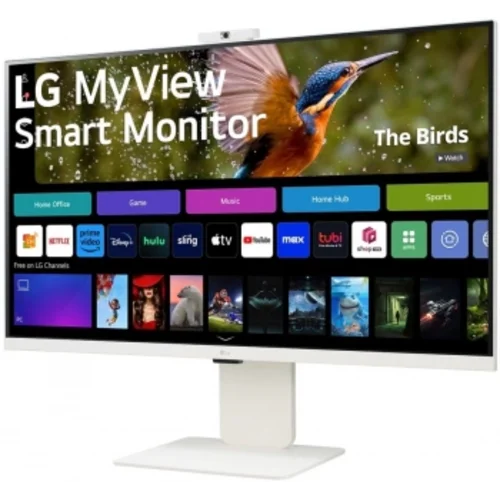 Монитор LG 31.5" MyView 32SR85U-W белый IPS LED 16:9 HDMI M/M Cam матовая HAS 400cd 178гр/178гр 3840