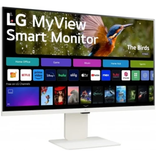 Монитор LG 31.5" MyView 32SR85U-W белый IPS LED 16:9 HDMI M/M Cam матовая HAS 400cd 178гр/178гр 3840