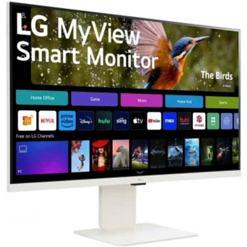 Монитор LG 31.5" MyView 32SR85U-W белый IPS LED 16:9 HDMI M/M Cam матовая HAS 400cd 178гр/178гр 3840