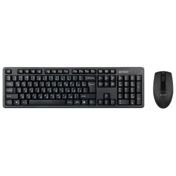 Клавиатура + мышь A4Tech 3330N клав:черный мышь:черный USB беспроводная Multimedia