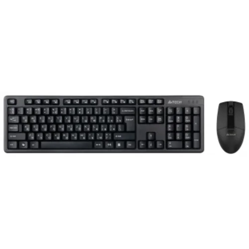 Клавиатура + мышь A4Tech 3330N клав:черный мышь:черный USB беспроводная Multimedia