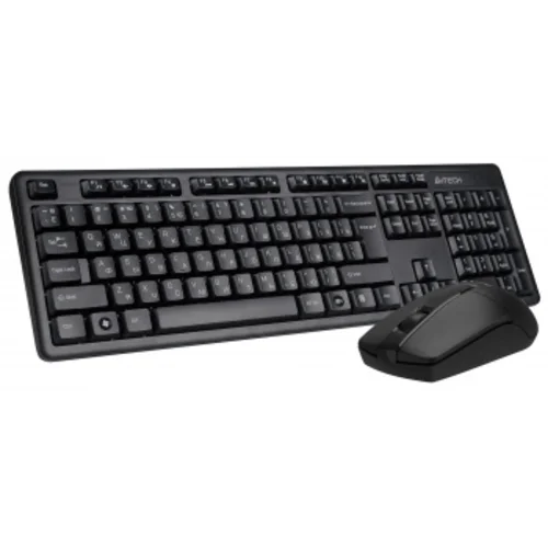 Клавиатура + мышь A4Tech 3330N клав:черный мышь:черный USB беспроводная Multimedia