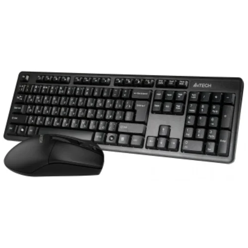 Клавиатура + мышь A4Tech 3330N клав:черный мышь:черный USB беспроводная Multimedia