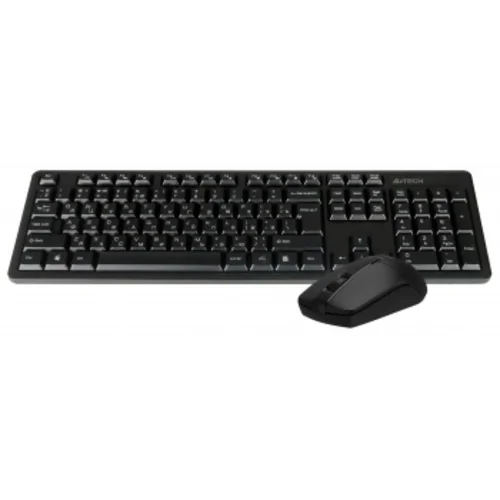 Клавиатура + мышь A4Tech 3330N клав:черный мышь:черный USB беспроводная Multimedia