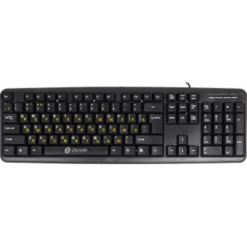 Клавиатура Оклик 130M черный USB (337077)