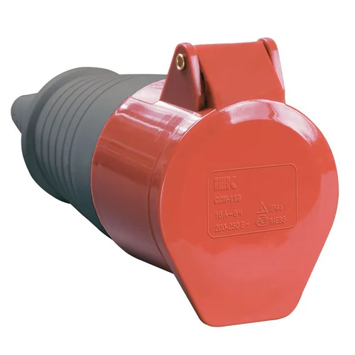 Розетка кабельная 32А 380В 3P+PЕ+N ССИ-225 IP44 ИЭК PSR22-032-5