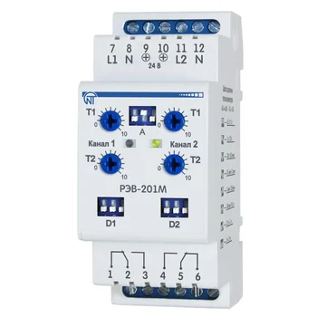 Реле времени РЭВ 201М 4 AC/DC время задержки программир. НовАтек-Электро 3425601201