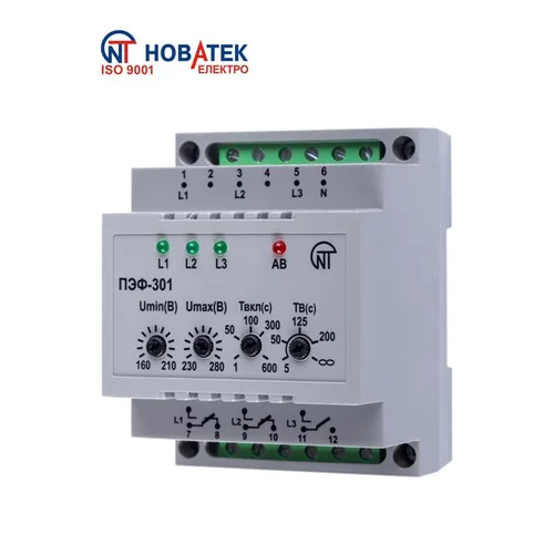 Переключатель фаз электронный ПЭФ-301 НовАтек-Электро 3425601301