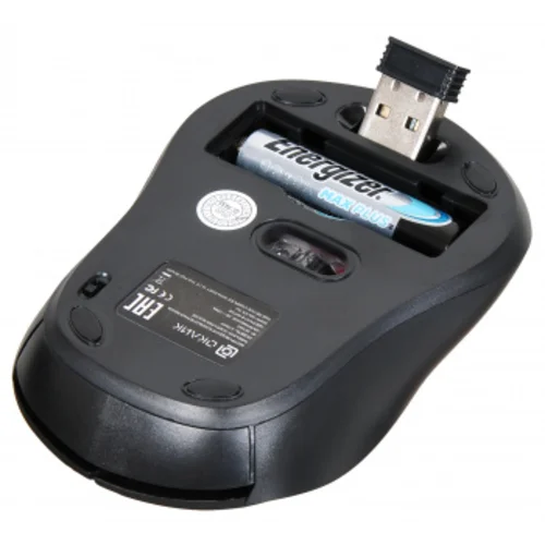 Мышь Оклик 415MW черный оптическая (1600dpi) беспроводная USB для ноутбука (4but)