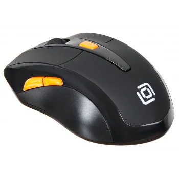 Мышь Оклик 585MW черный оптическая (1600dpi) беспроводная USB для ноутбука (6but)