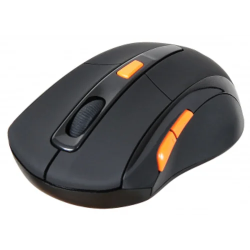 Мышь Оклик 585MW черный оптическая (1600dpi) беспроводная USB для ноутбука (6but)