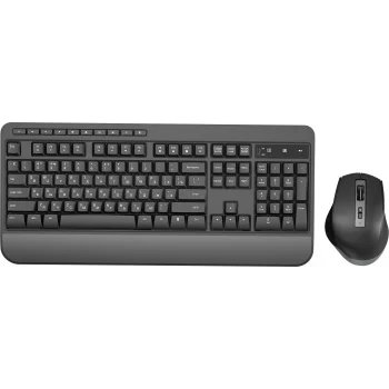 Клавиатура + мышь Оклик S290W клав:черный мышь:черный USB беспроводная Multimedia (351701)