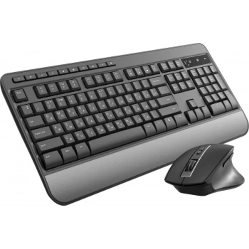 Клавиатура + мышь Оклик S290W клав:черный мышь:черный USB беспроводная Multimedia (351701)