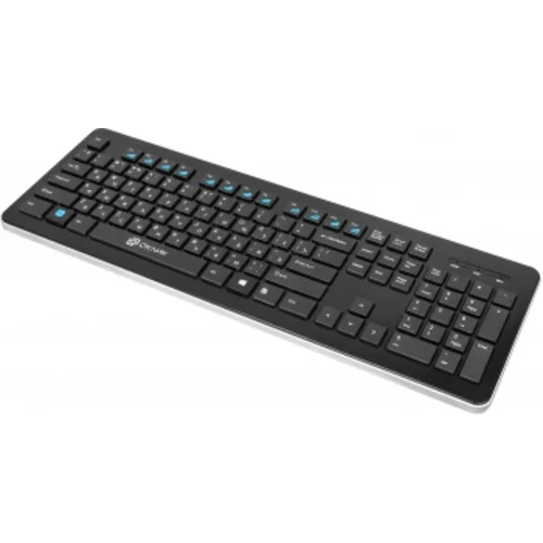 Клавиатура Оклик 870S черный USB беспроводная slim Multimedia