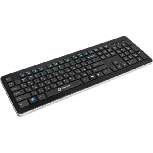 Клавиатура Оклик 870S черный USB беспроводная slim Multimedia