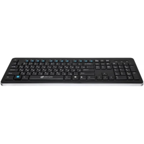 Клавиатура Оклик 870S черный USB беспроводная slim Multimedia